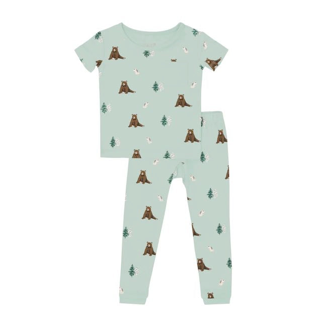 Kyte Baby Short Sleeve with Pants Pajamas in Trail