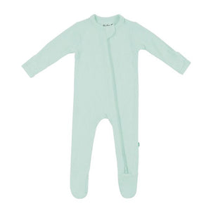 Kyte Baby Ribbed Zippered Footie in Sage