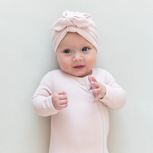 Kyte Baby Ribbed Head Wrap in Blush
