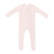 Kyte Baby Ribbed Ruffle Zippered Footie in Blush
