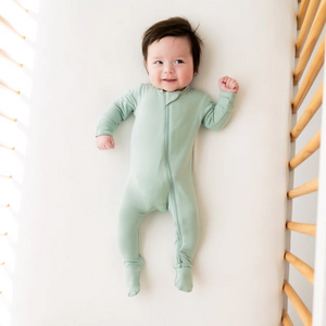 Kyte Baby Zippered Footie in Sage