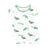 Kyte Baby Short Sleeve Toddler Pajama Set in Crocodile