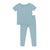 Kyte Baby Short Sleeve with Pants Pajamas in Dusty Blue