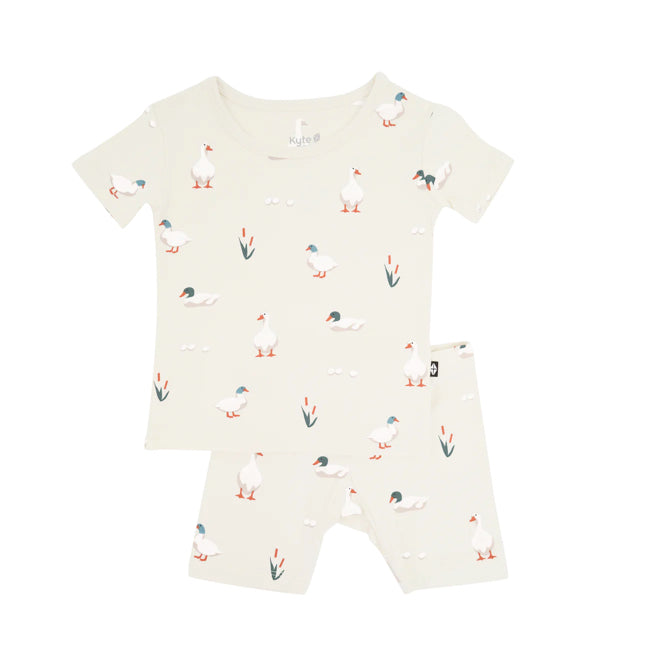 Kyte Baby Short Sleeve Toddler Pajama Set in Duck