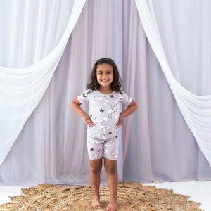Kyte Baby Short Sleeve Toddler Pajama Set in Cherry Blossom