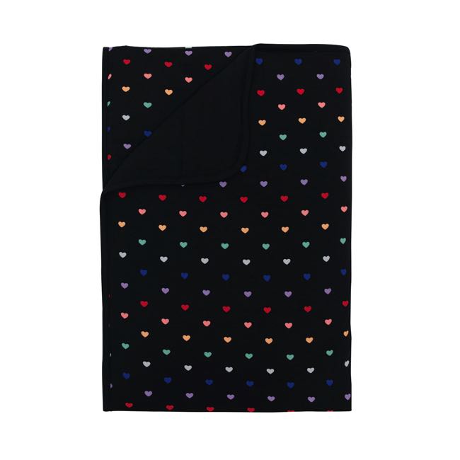 Kyte Baby 1.0 Tog Printed Toddler Blanket in Midnight Rainbow Heart