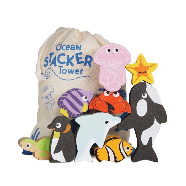 Le Toy Van Ocean Life Stacking Animals