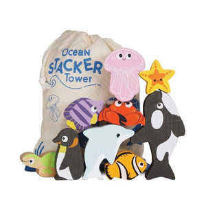 Le Toy Van Ocean Life Stacking Animals