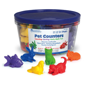 Learning Resources Pet Counters 72pc