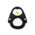 Little Cheeks Silicone Teether - Black Penguin