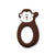 Little Cheeks Silicone Teether - Brown Monkey