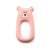 Little Cheeks Silicone Teether - Pink Bear
