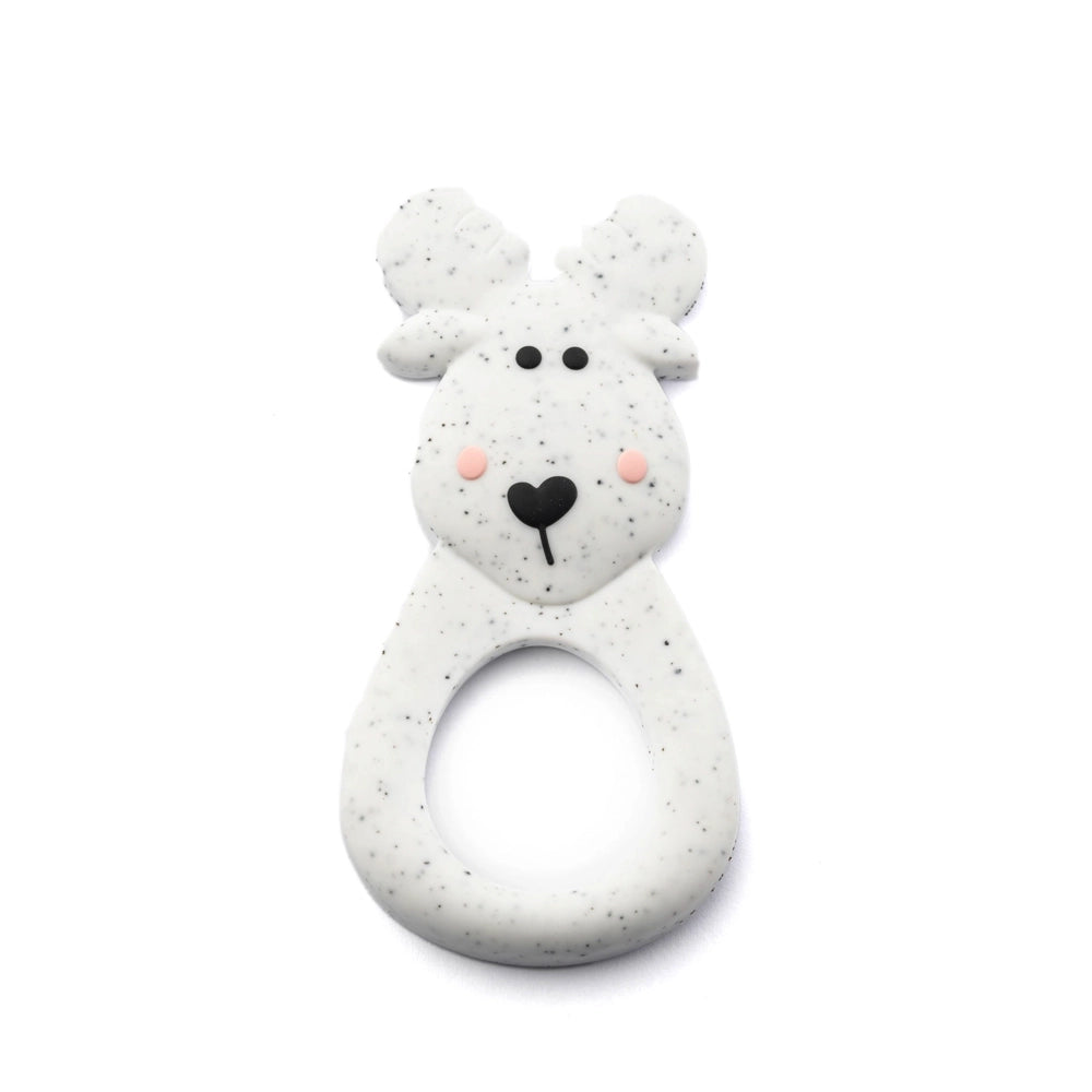 Little Cheeks Silicone Teether - Speckle Moose