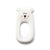 Little Cheeks Silicone Teether - White Bear