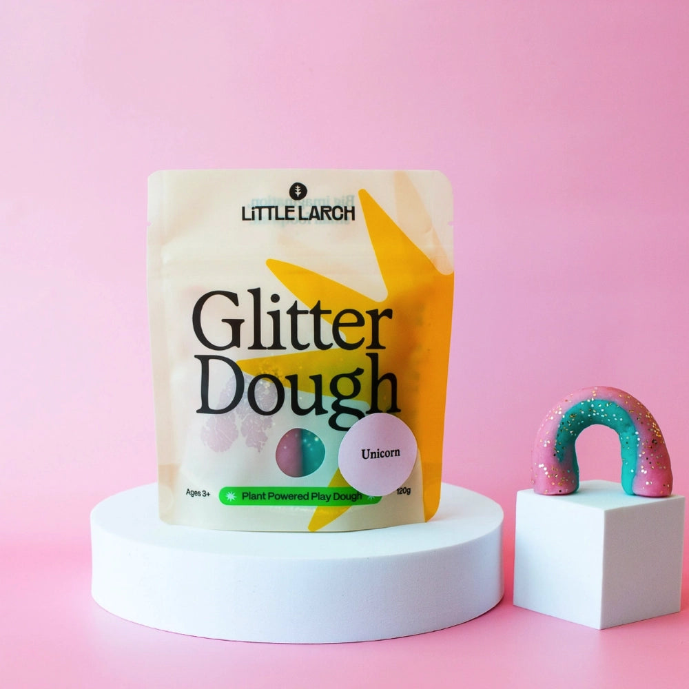 Little Larch Natural Glitter Dough - Unicorn
