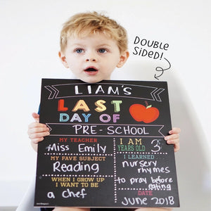Love Designs Reusable First & Last Day of School Sign