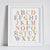 Love Light Paper Art Print - Bloom Alphabet Chart