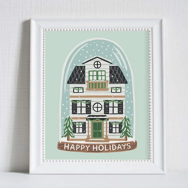 LoveLight Paper Art Print - Snow Globe Christmas