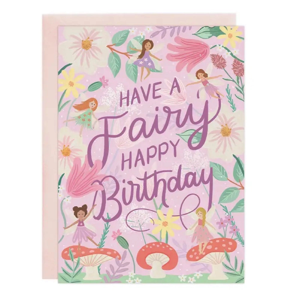 LoveLight Paper Fairy Garden Birthday Card