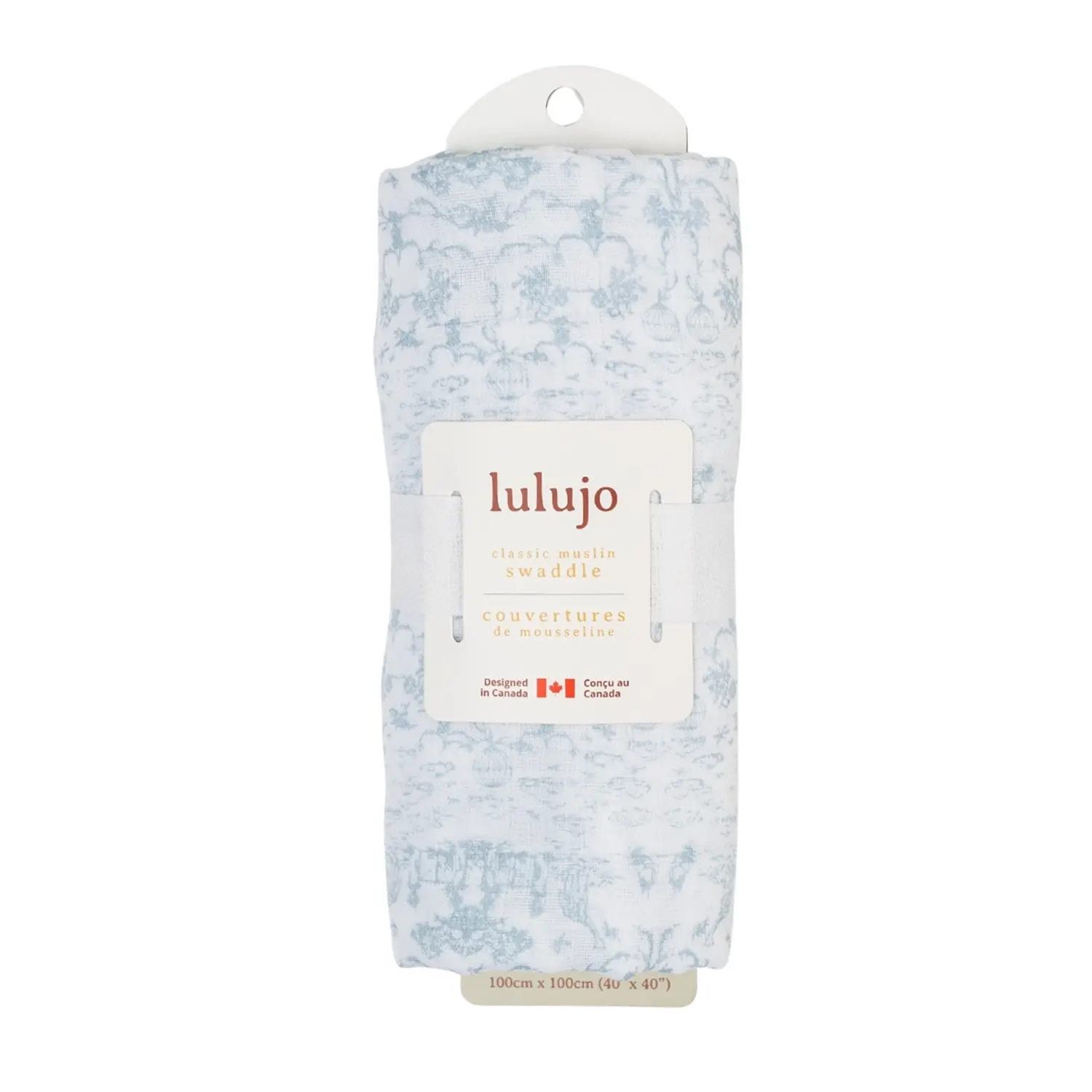 Lulujo Cotton Muslin Swaddle - Toile