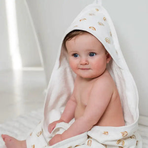 Lulujo Hooded Towel - Rainbow