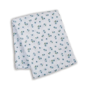Lulujo Cotton Muslin Swaddle - Blueberries