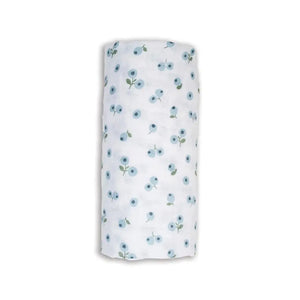 Lulujo Cotton Muslin Swaddle - Blueberries