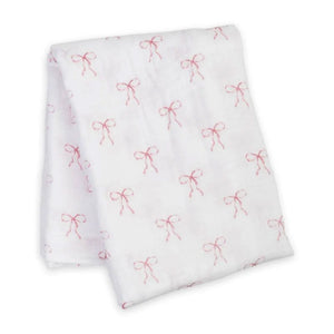 Lulujo Cotton Muslin Swaddle - Bows