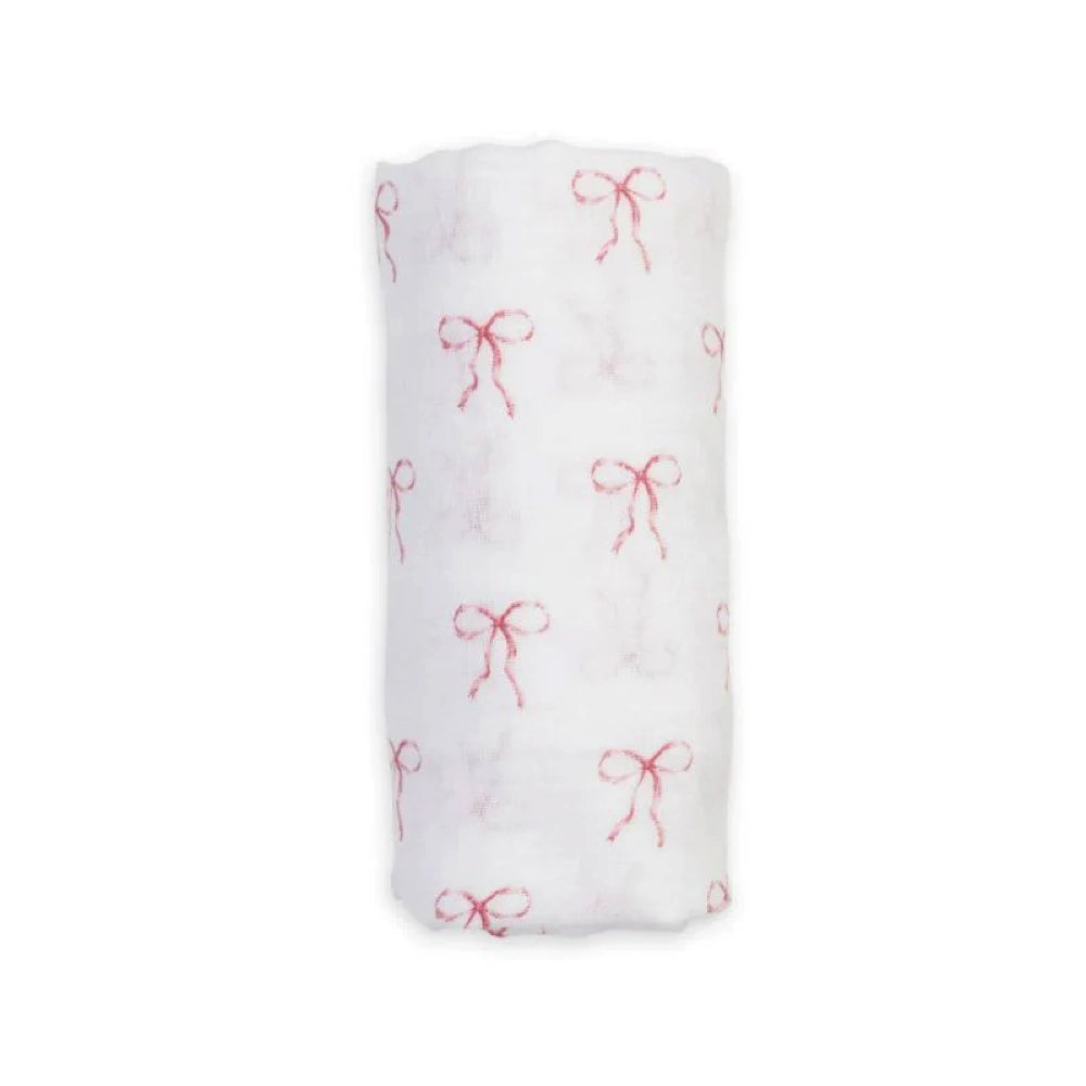 Lulujo Cotton Muslin Swaddle - Bows
