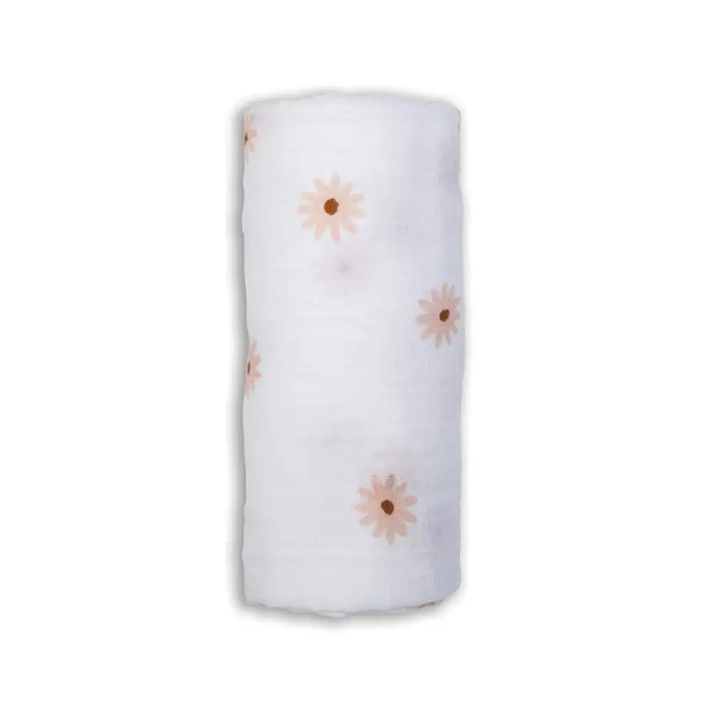 Lulujo Cotton Muslin Swaddle - Daisies