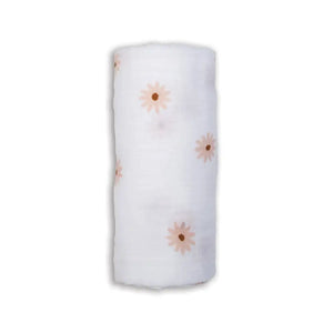 Lulujo Cotton Muslin Swaddle - Daisies