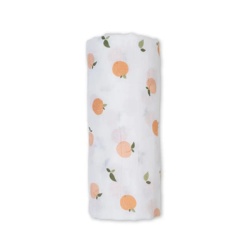 Lulujo Cotton Muslin Swaddle - Peaches