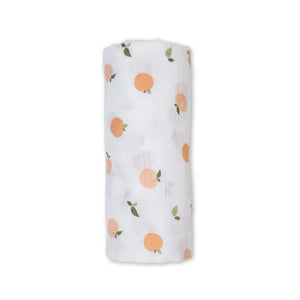Lulujo Cotton Muslin Swaddle - Peaches