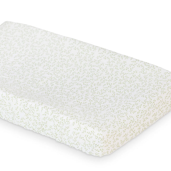 Lulujo Boho Change Pad Cover - Greenery