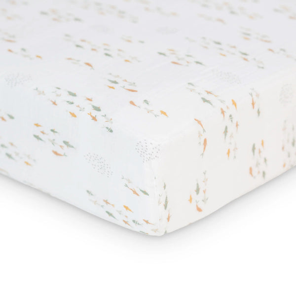Lulujo Boho Crib Sheet Fish Baby Charlotte Canada