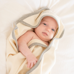 lux baby hooded towel - dusty rose