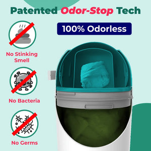Magic Diaper Pail in Pigeon Blue