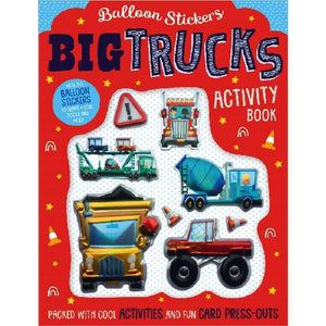 Make Believe Ideas; Balloon Stickers Big Trucks, Activity Book
