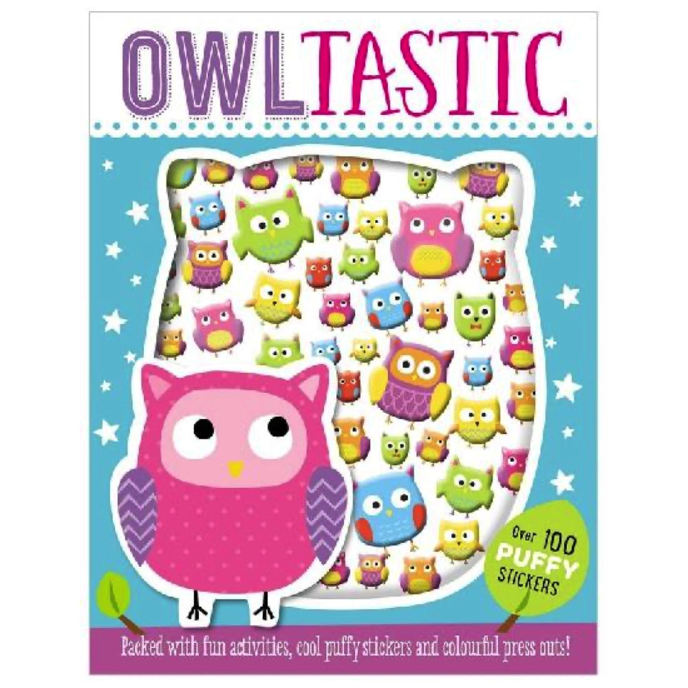 Make Believe Ideas; Owltastic,  Paperback Book w/Puffy Stickers