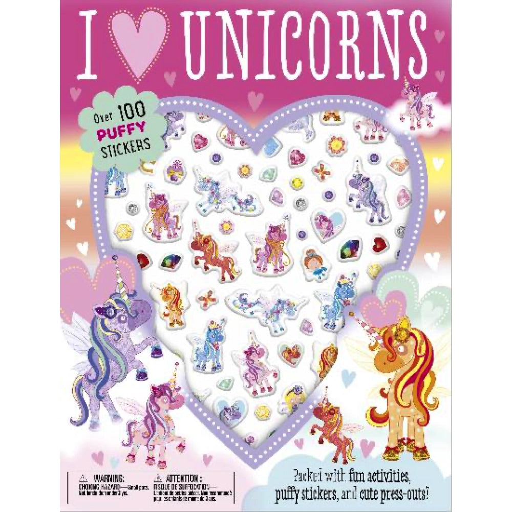 Make Believe Ideas; I Love Unicorns, Paperback with Puffy Stickers
