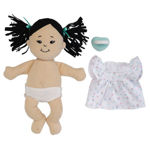 Manhattan Toy Love, Stella Doll Light Beige with Black Pigtails