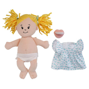 Manhattan Toy Love, Stella Doll Peach with Blonde Pigtails