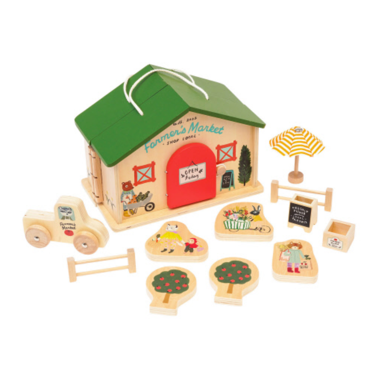 manhattan toy market day wooden playset