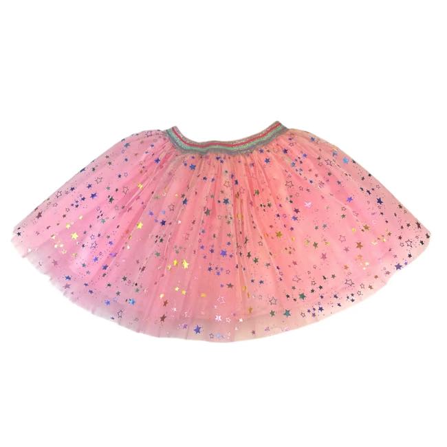 Marcela Tutu in Pink with Multi Coloured Stars
