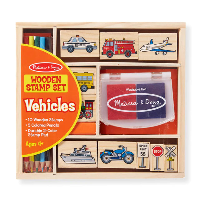 melissa & doug vehicle stamp set