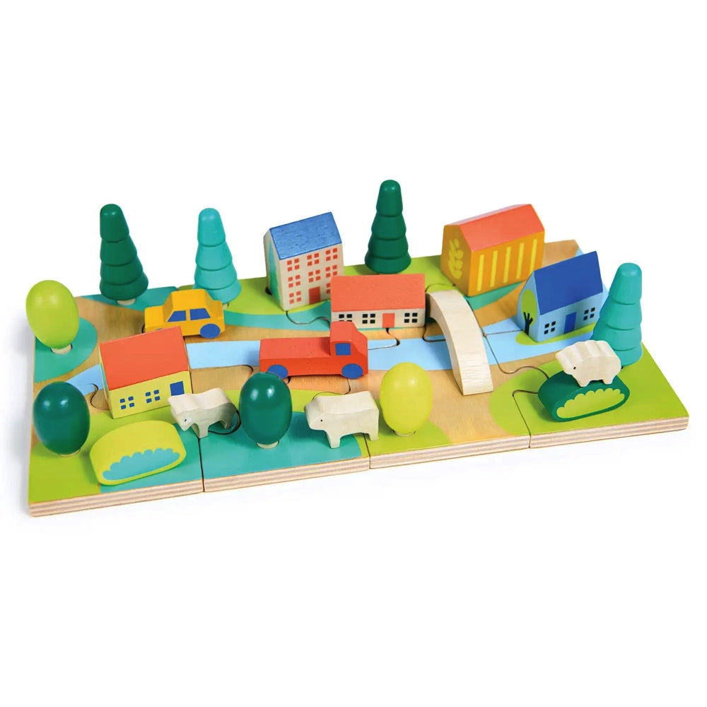 Mentari Toys Tiny Town Jigsaw