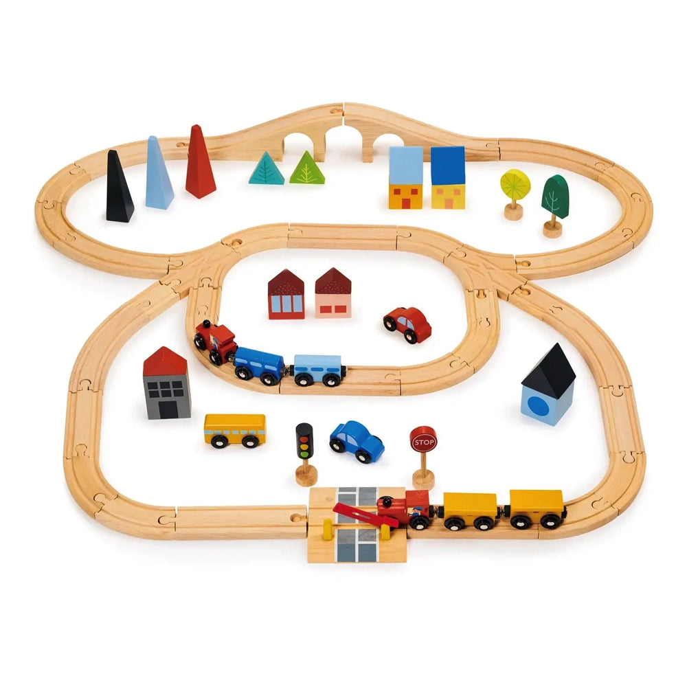 Mentari Toys Town Train Set