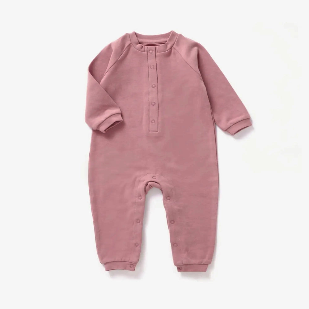 Mila & Co. Brused Playsuit in Berry