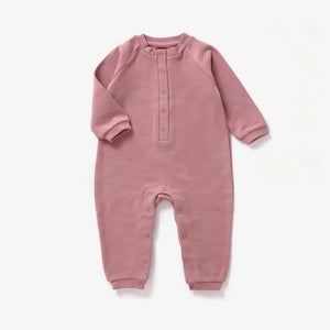 Mila & Co. Brused Playsuit in Berry