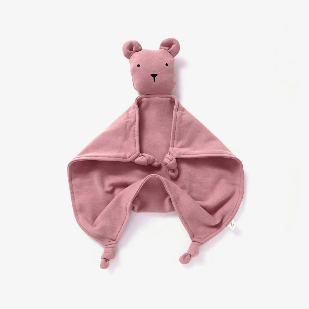 Mila & Co. Brushed Bear Lovey in Berry